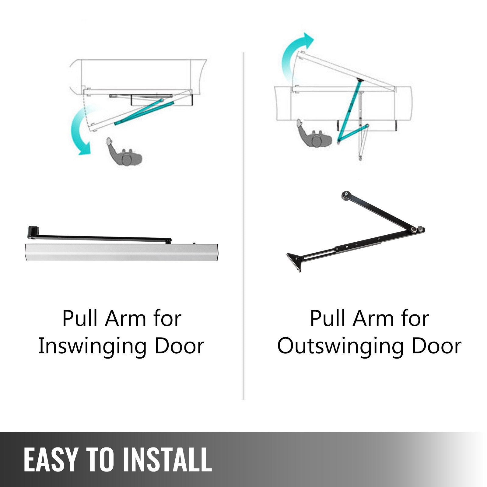Automatic Handicap Door Opener with Access Controller - 120° Opening, Durable Sensor, Remote & Keypad, Easy Install, Wide Compatibility