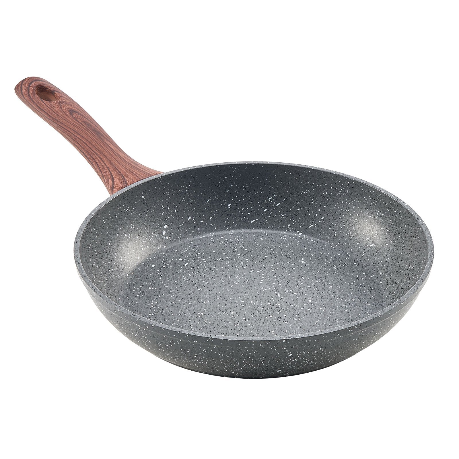 Durable Nonstick Skillet Set: 3-Piece Aluminum Fry Pans for Gas, Electric, Induction - Heat-Resistant, Easy-Clean, Even Heat Distribution