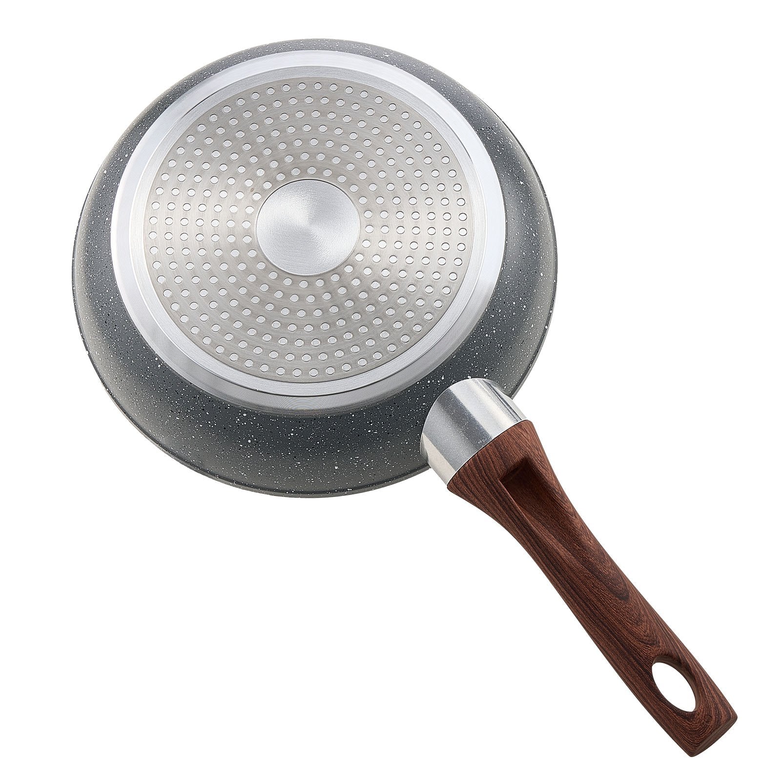 Durable Nonstick Skillet Set: 3-Piece Aluminum Fry Pans for Gas, Electric, Induction - Heat-Resistant, Easy-Clean, Even Heat Distribution