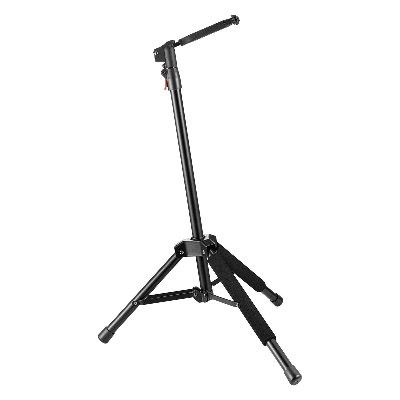 Adjustable Tripod Guitar Stand, 33 lbs Load, Foldable Rack for Acoustic, Electric, Classical & Bass Guitars, 35.4-47.2 in Height Range
