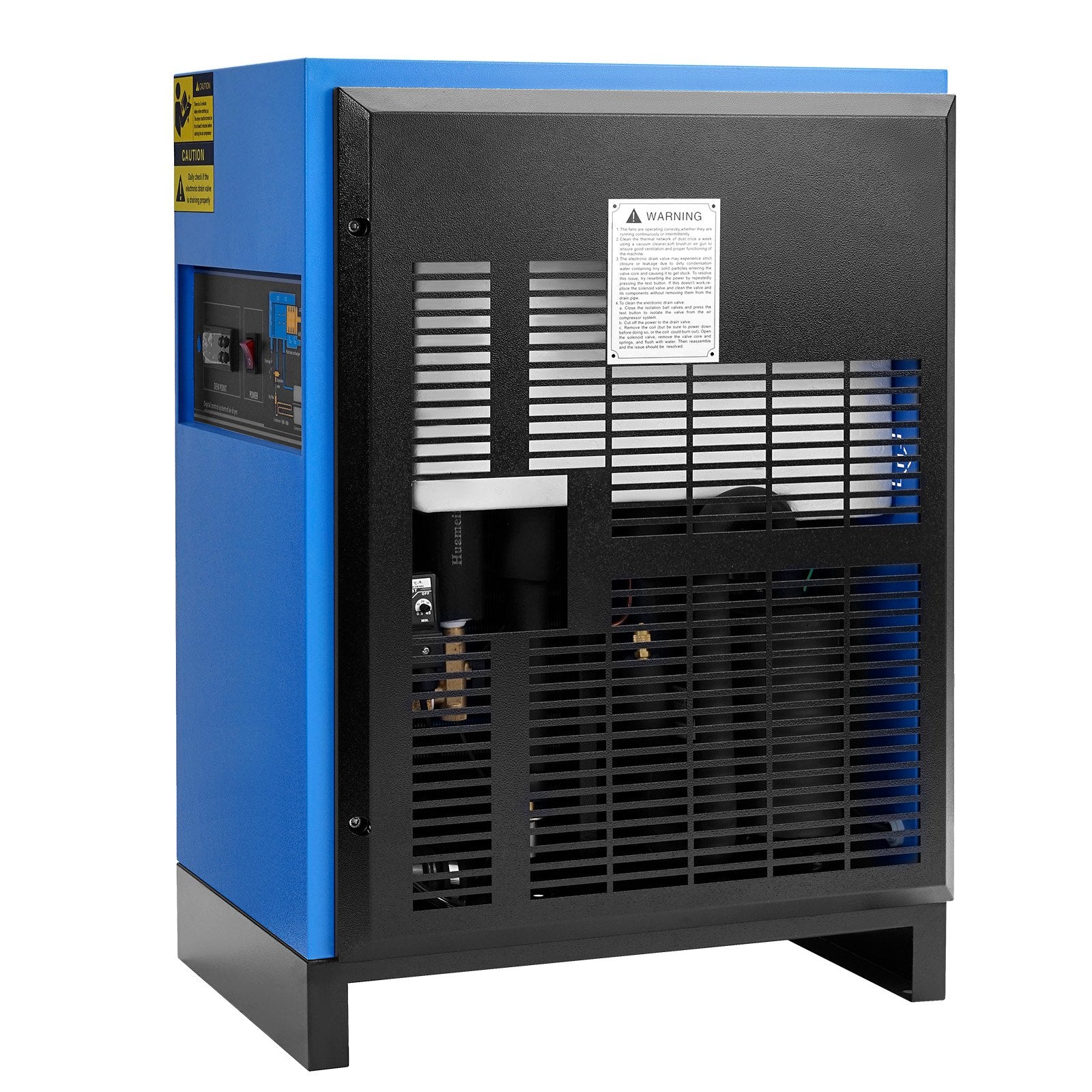 Industrial 125CFM Refrigerated Air Dryer with Color Screen Control, Automatic Drainage, for 20HP-30HP Compressors, 110-120V, Efficient Air-Drying System