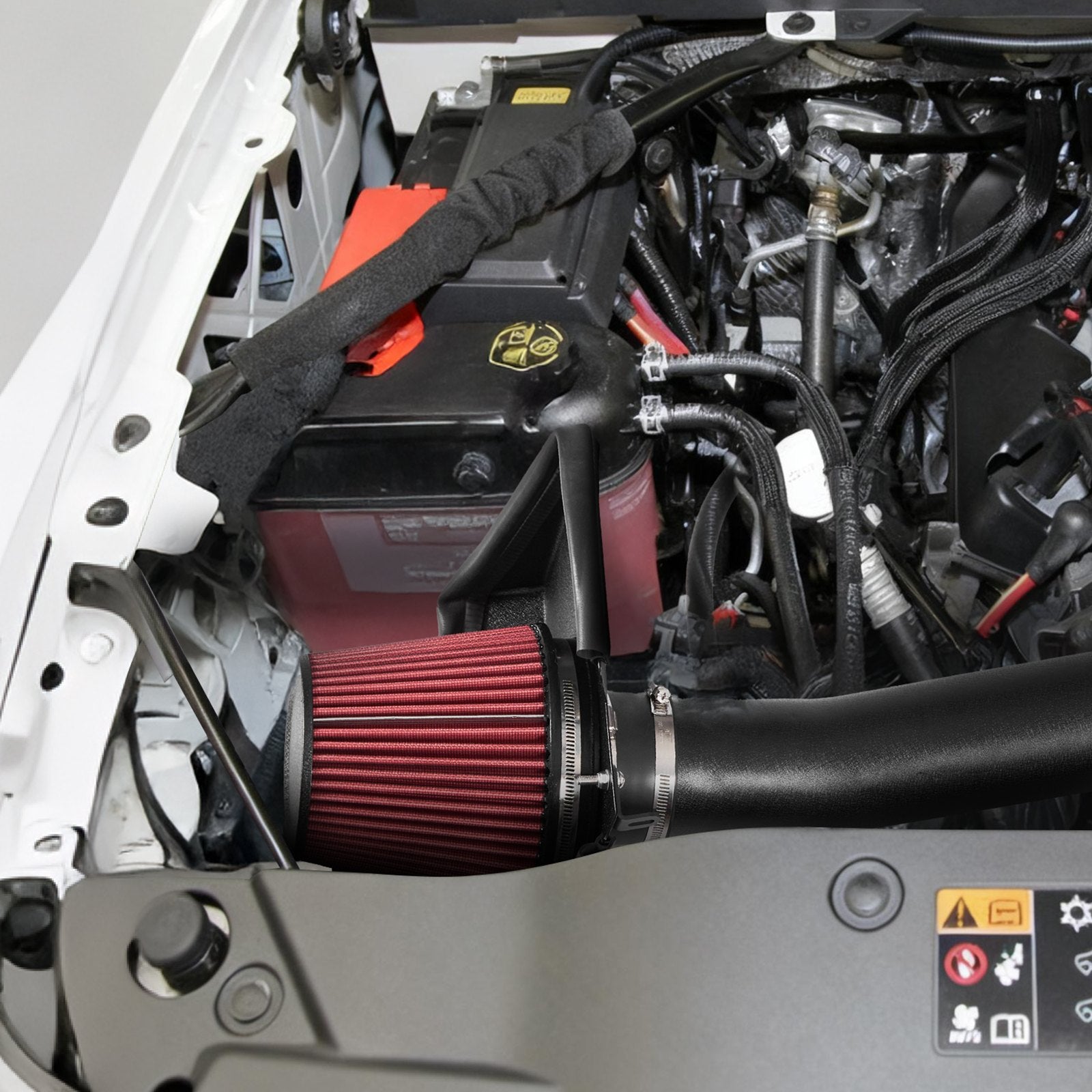 Enhanced 3.5" Cold Air Intake System & Heat Shield for 2011-2023 Dodge Challenger/Charger 3.6L V6 - Boost HP & Throttle with High Flow Filter