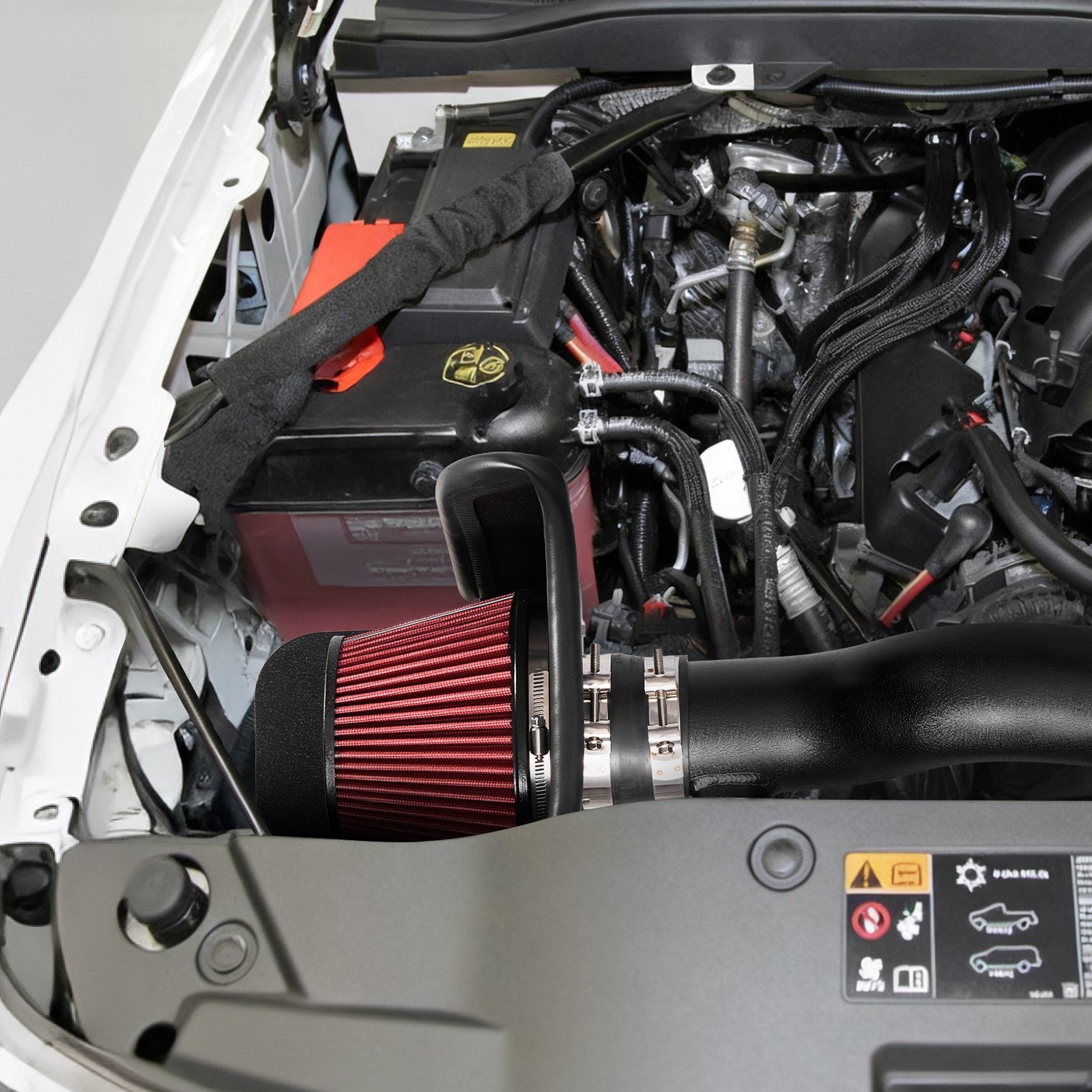Enhanced Cold Air Intake System for 2016-2023 Toyota Tacoma 3.5L V6 - High Flow Filter, Heat Shield, Boost Horsepower & Throttle Response