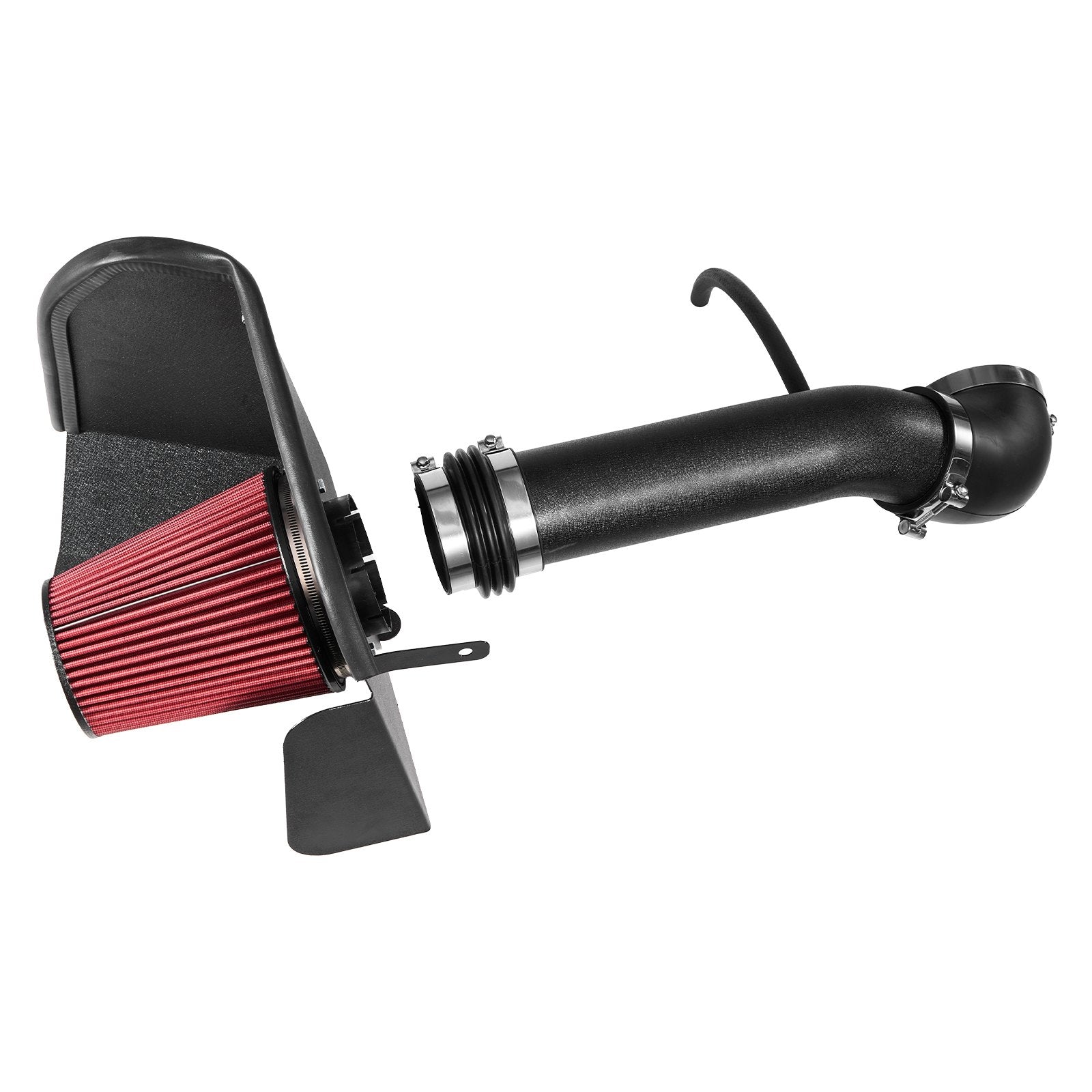 Enhanced 3.5" Cold Air Intake System with Heat Shield for 2007-2008 Cadillac, Chevy, GMC - Boost Horsepower, Non-Woven Filter, Aluminum Tube