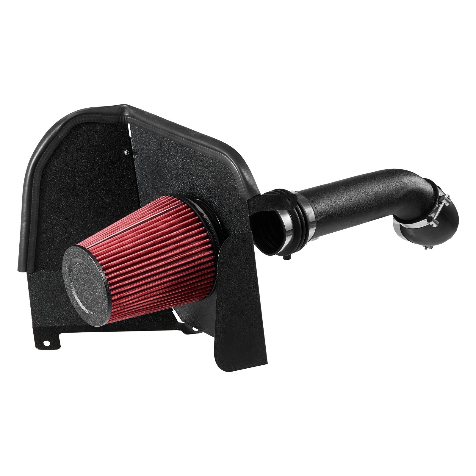 Enhanced 3.5" Cold Air Intake System with Heat Shield for 2007-2008 Cadillac, Chevy, GMC - Boost Horsepower, Non-Woven Filter, Aluminum Tube