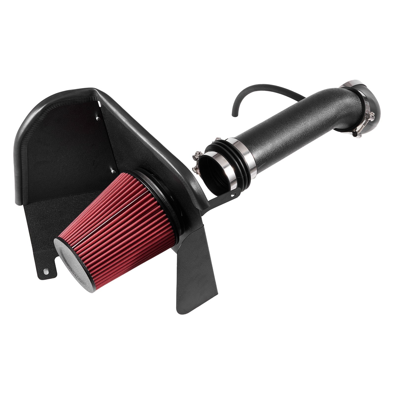 Enhanced 3.5" Cold Air Intake System with Heat Shield for 2007-2008 Cadillac, Chevy, GMC - Boost Horsepower, Non-Woven Filter, Aluminum Tube