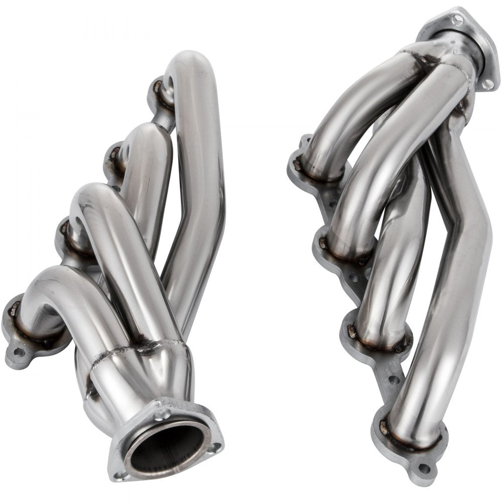 VEVOR Exhaust Header Set 1 5/8" Exhaust Turbo Headers, Stainless Steel Exhaust Manifold Headers, Shorty Engine Conversion LS Swap Exhaust Headers for Chevy Corvette 1963-1981 V8 Engines LS1 LS2 LS3 LS6 LS10 SUV/Truck Car