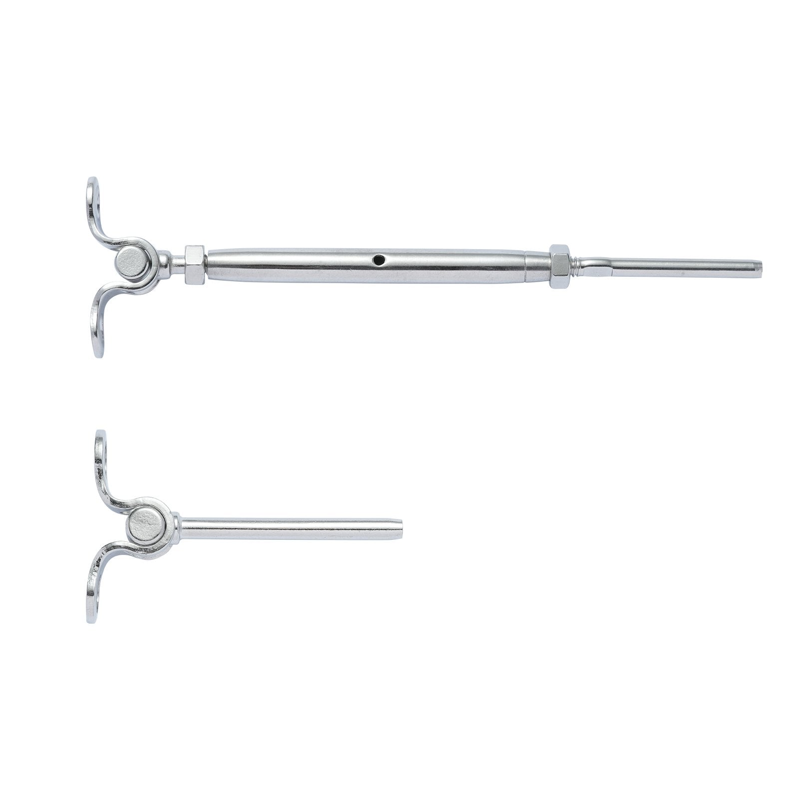 Adjustable T316 Stainless Steel Cable Railing Kit for Wood Posts, 1/8" Wire Rope, Marine Grade, 0-180° Angle, Easy Install, 20 Pack, Versatile & Durable