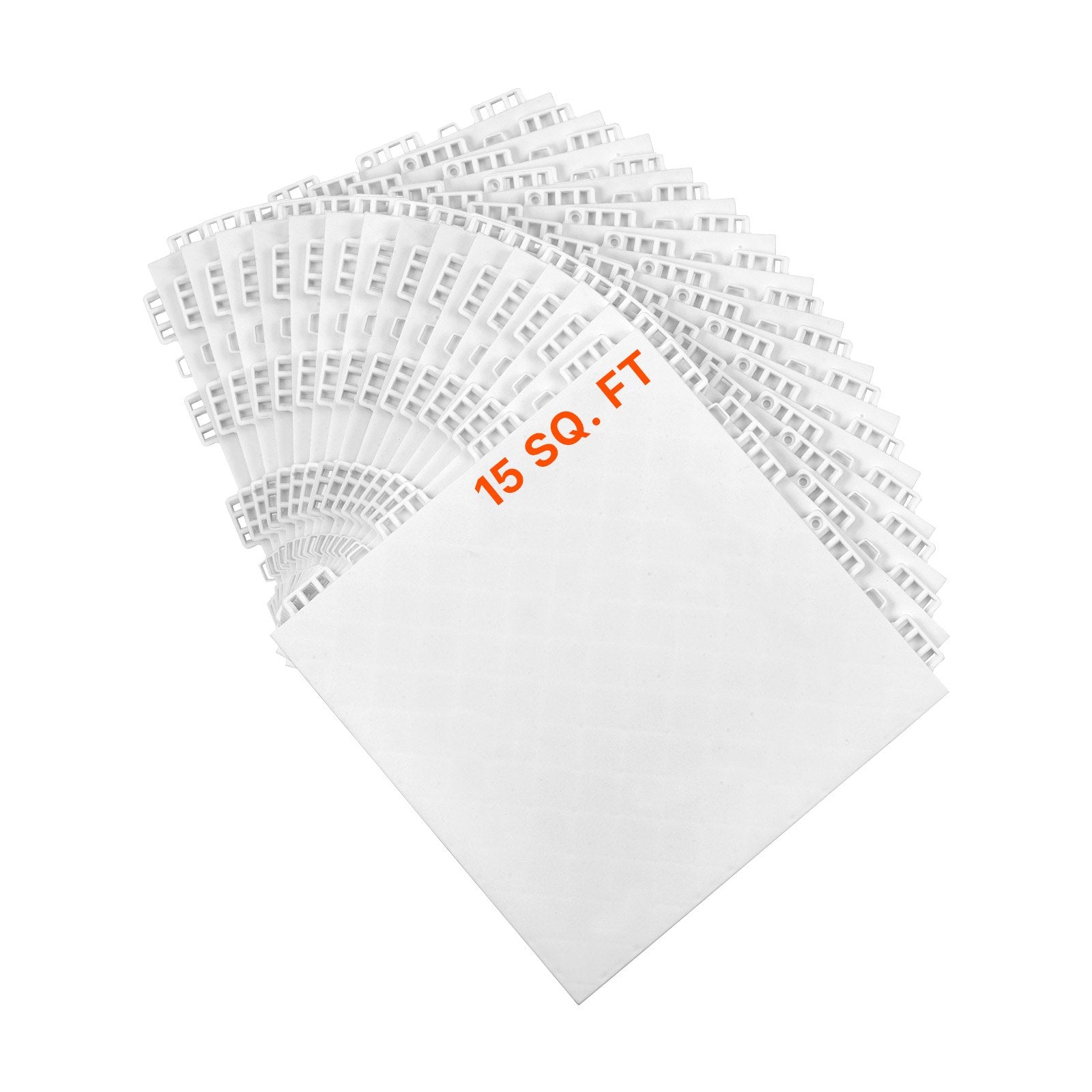 Versatile Interlocking Dryland Hockey Floor Tiles, 15 Pcs - Durable Training Surface for Shooting, Dance, & Sports (Ash Gray, 15 sq. ft/Box)