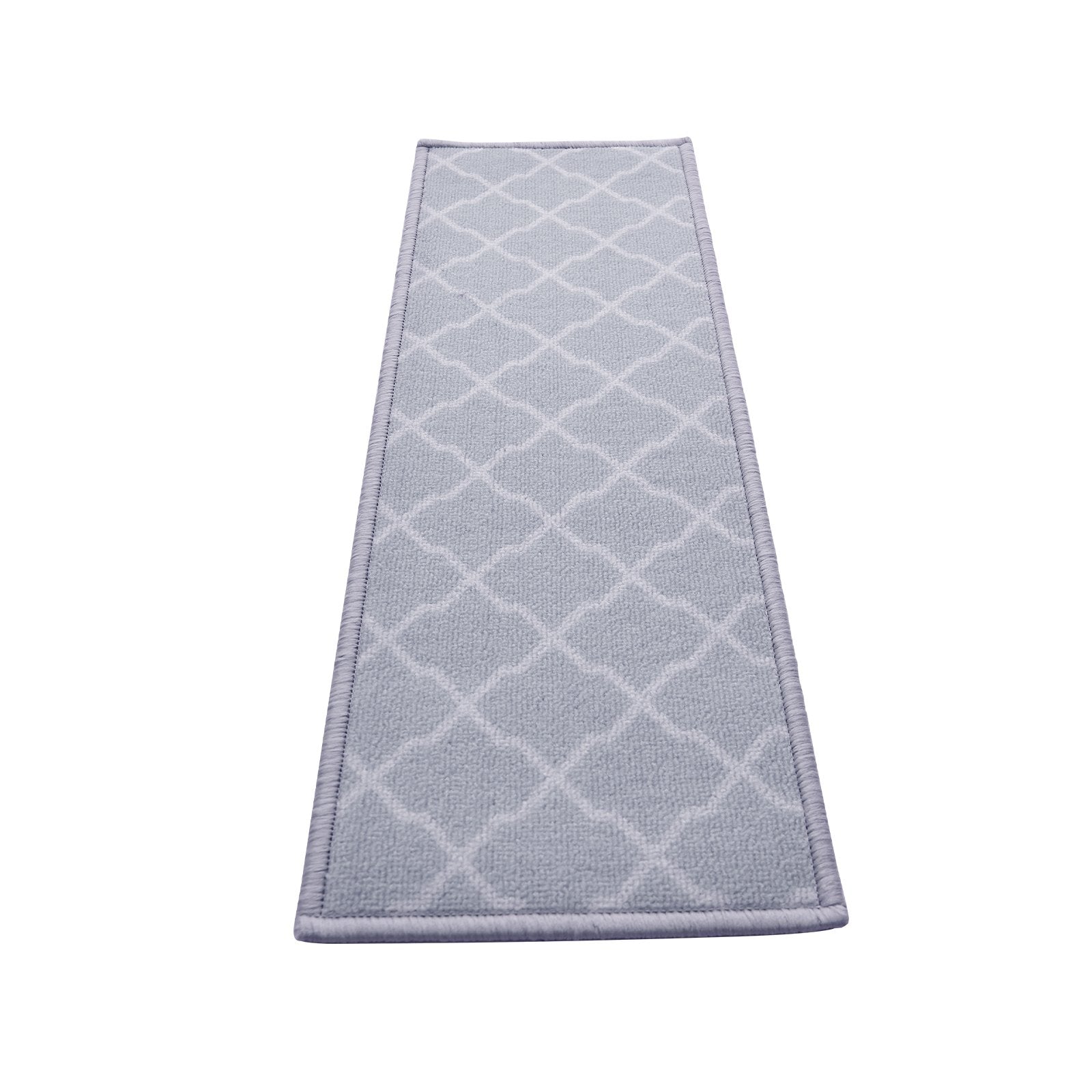 Light Gray Non-Slip Stair Treads 9"x28" - Indoor Carpet Runner for Wooden Steps, Safe for Kids, Elders & Pets, 15 Piece Set