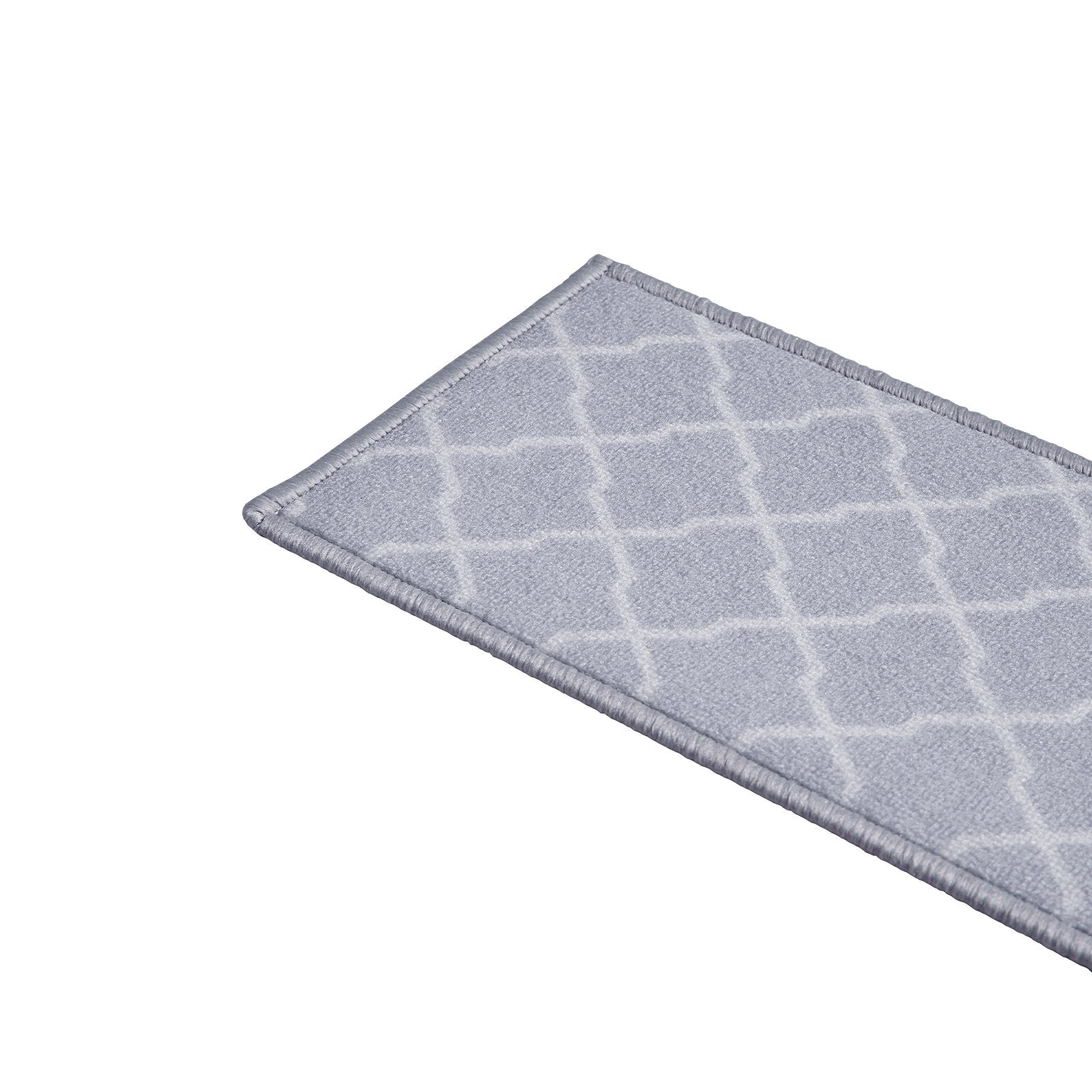 Light Gray Non-Slip Stair Treads 9"x28" - Indoor Carpet Runner for Wooden Steps, Safe for Kids, Elders & Pets, 15 Piece Set