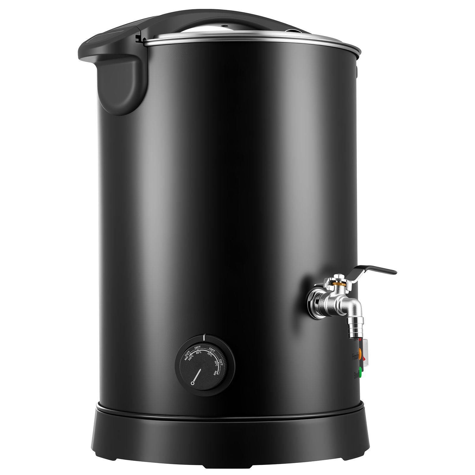 10.6 Qt Wax Melter for Candle & Soap Making - Fast Heating, Easy Pour Spout, Temperature Control, Non-Stick Hourglass Base, Black Electric Melting Pot