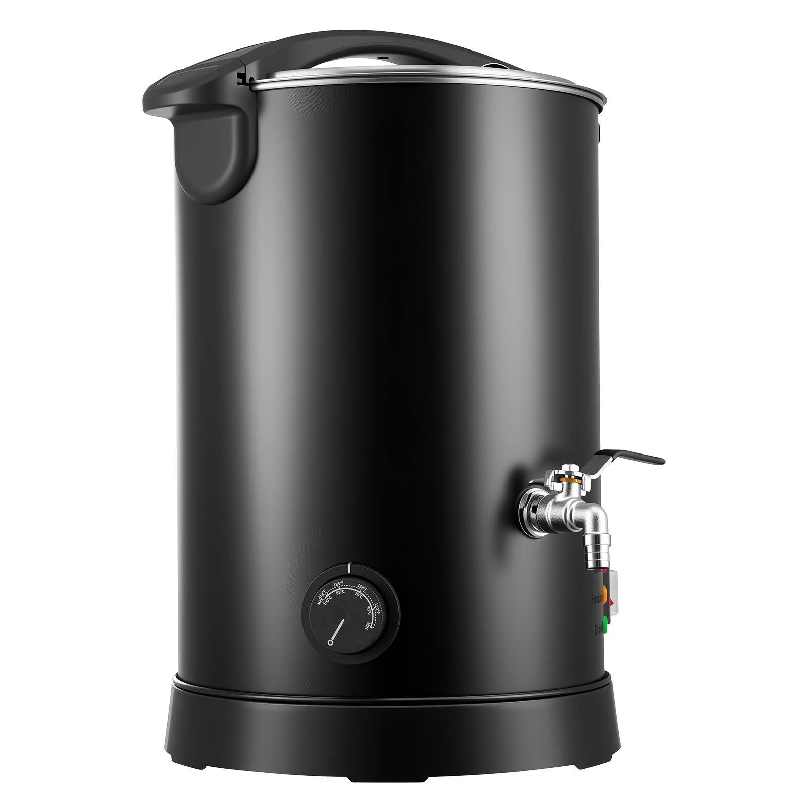 10.6 Qt Wax Melter for Candle & Soap Making - Fast Heating, Easy Pour Spout, Temperature Control, Non-Stick Hourglass Base, Black Electric Melting Pot