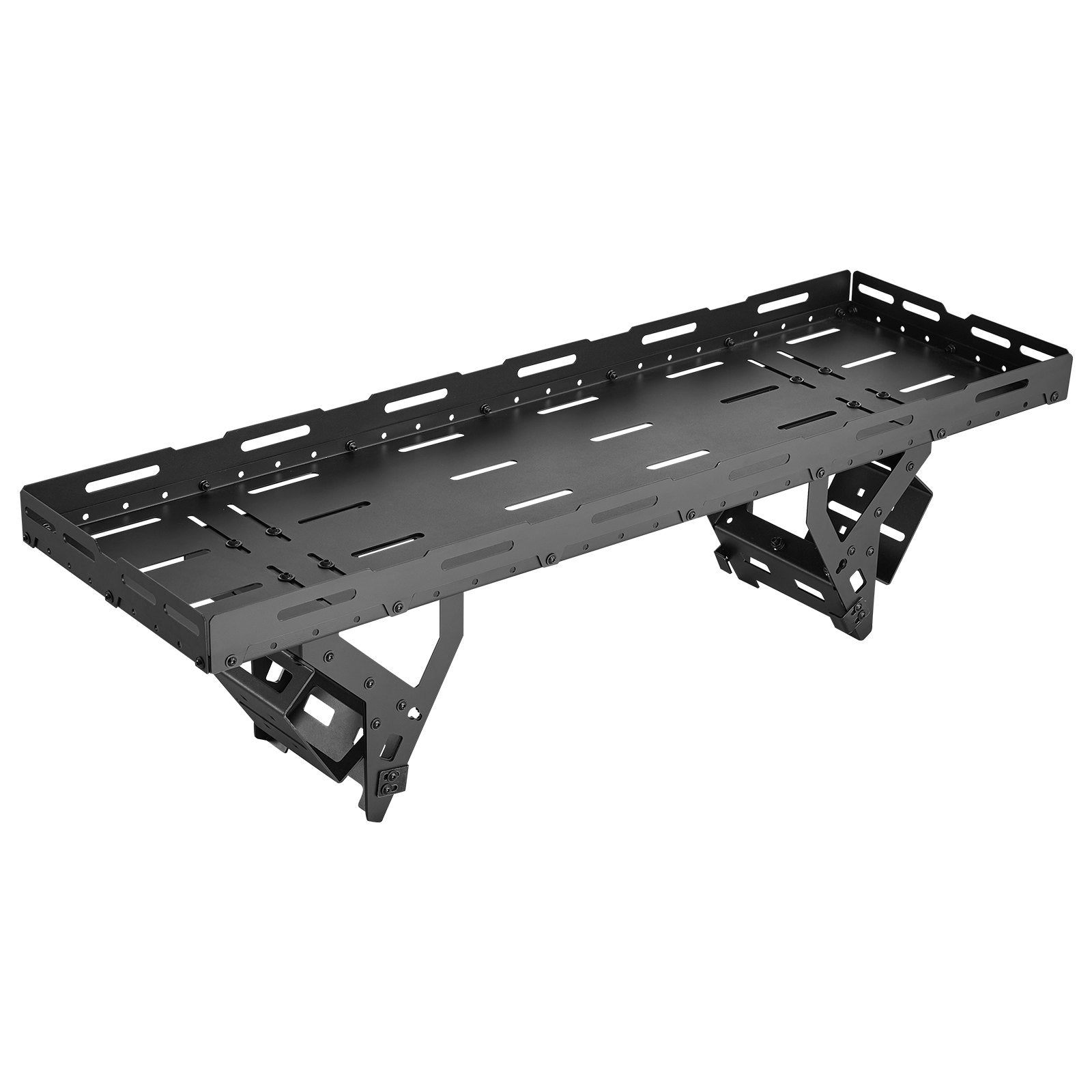 Heavy-Duty Spare Tire Cargo Basket for Jeep Wrangler 1976-2024, No-Drill Rack Tray for 30-40 Inch Tires, 80 lbs Capacity, Expanded Multi-Purpose Storage