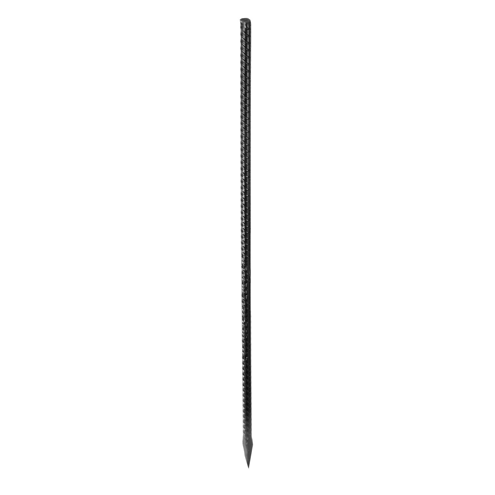 Heavy-Duty 24-Inch Rebar Stakes, 0.47" Galvanized Steel Ground Anchors with Chisel Point & Anti-Rust Coating for Gardening, Fences, Tents - 20 Pack