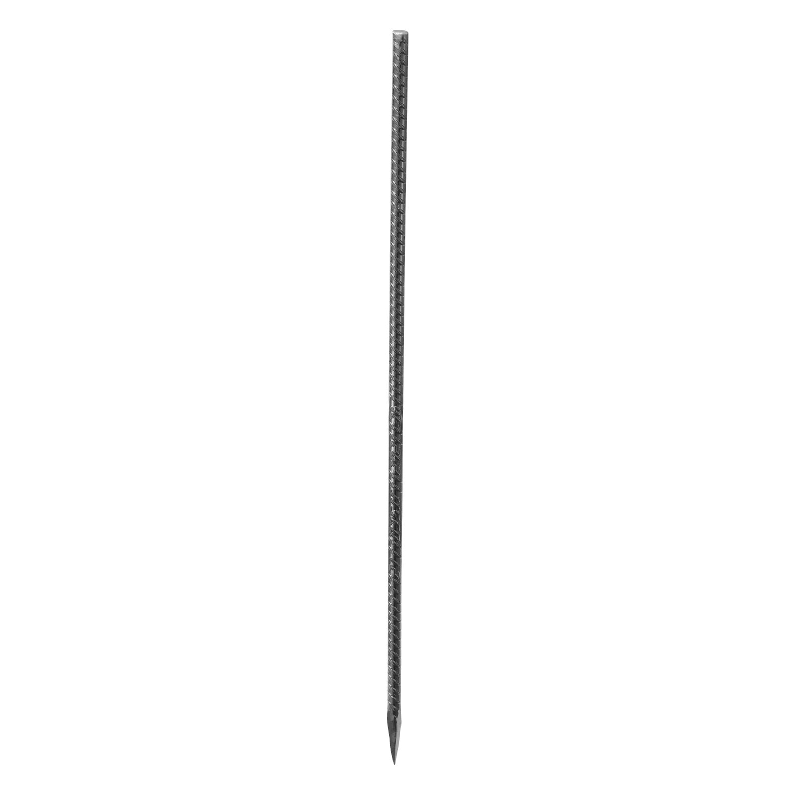Heavy-Duty 24-Inch Rebar Stakes, 0.47" Galvanized Steel Ground Anchors with Chisel Point & Anti-Rust Coating for Gardening, Fences, Tents - 20 Pack