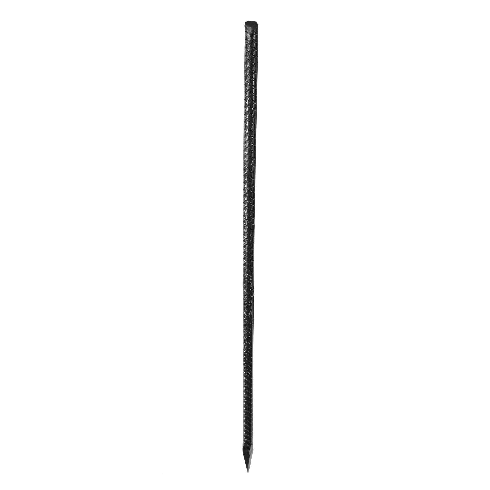 Heavy-Duty 24-Inch Rebar Stakes, 0.47" Galvanized Steel Ground Anchors with Chisel Point & Anti-Rust Coating for Gardening, Fences, Tents - 20 Pack