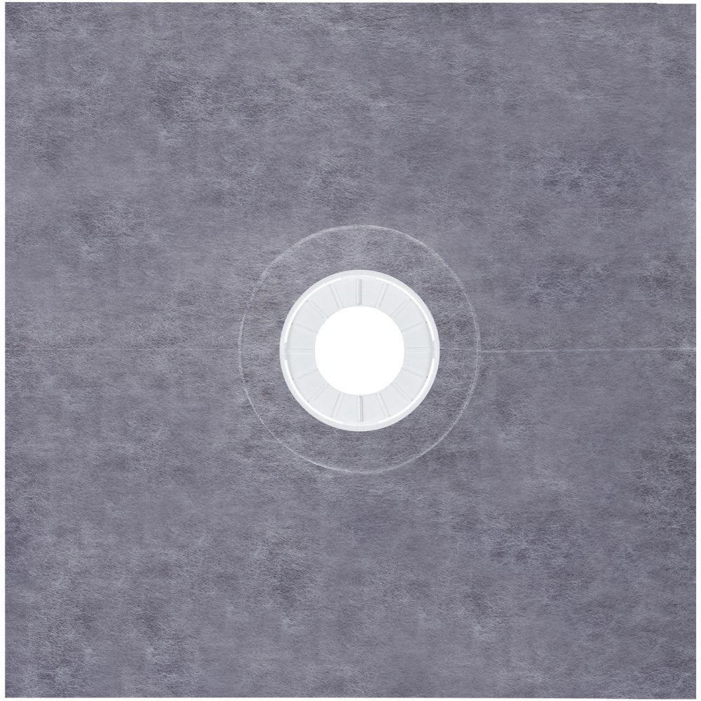 VEVOR 48''x48'' Waterproofing Shower Kit Shower Kit Tray with Central Drain ABS