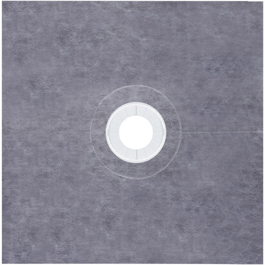 VEVOR 48''x48'' Waterproofing Shower Kit Shower Kit Tray with Central Drain ABS