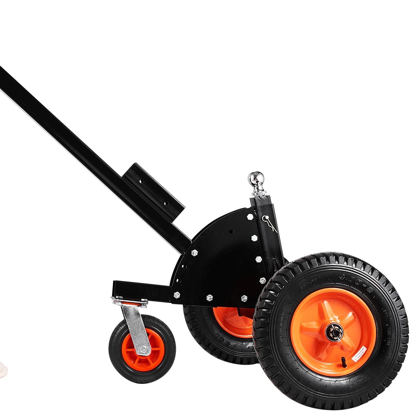 Heavy-Duty Trailer Dolly with 1500lbs Capacity, 2-in-1 Design, 2" Hitch Ball, 16" Pneumatic Tires, Universal Wheel for Car RV Trailer Transport