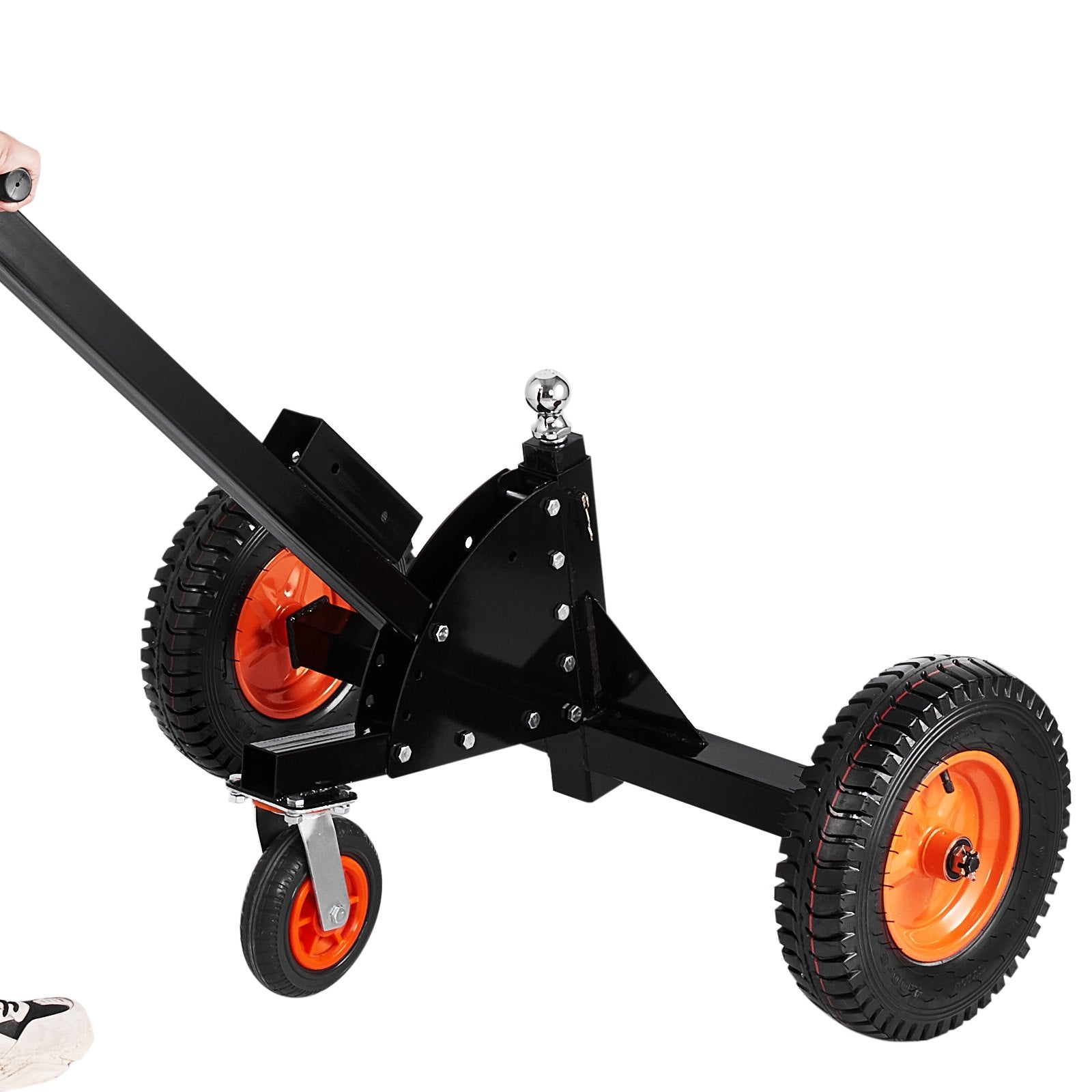 Heavy-Duty Trailer Dolly with 1500lbs Capacity, 2-in-1 Design, 2" Hitch Ball, 16" Pneumatic Tires, Universal Wheel for Car RV Trailer Transport
