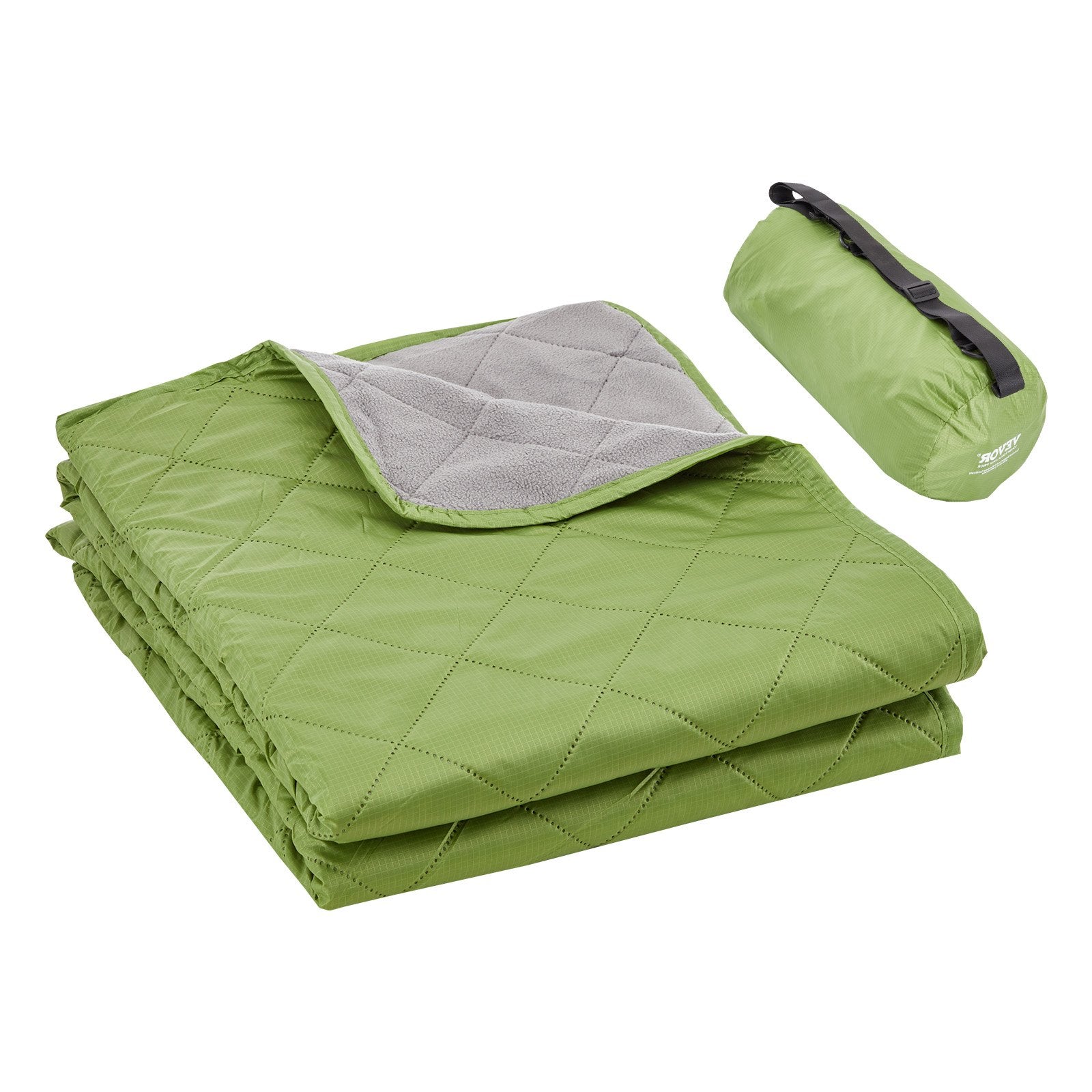 All-Weather Camping & Stadium Blanket - Large 82"x55" Waterproof, Windproof, Flame Retardant Fleece for Outdoor Events, Picnics & Travel