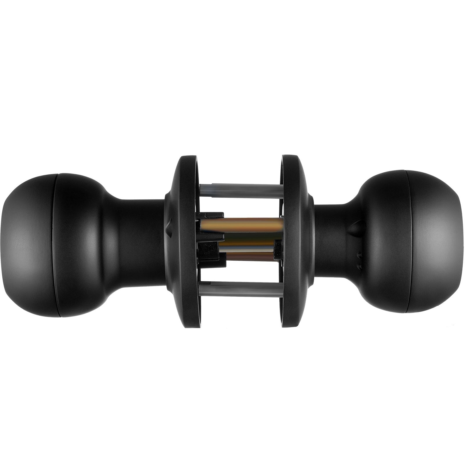 Smart Biometric Door Knob with Fingerprint, Bluetooth & App Control, Easy Install for Home, Office, Hotel - Secure Spherical Lock, Black