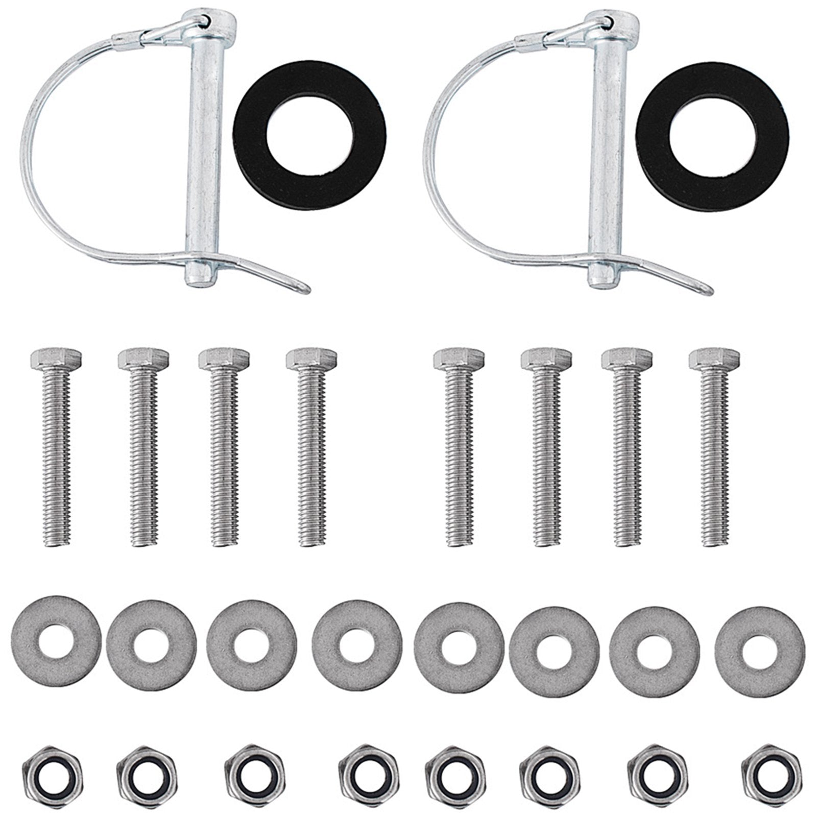 Stainless Steel Boat Transom Launching Wheels with Quick Release Pins - Durable Polyurethane Tires, 300 lbs Capacity, Easy Assembly