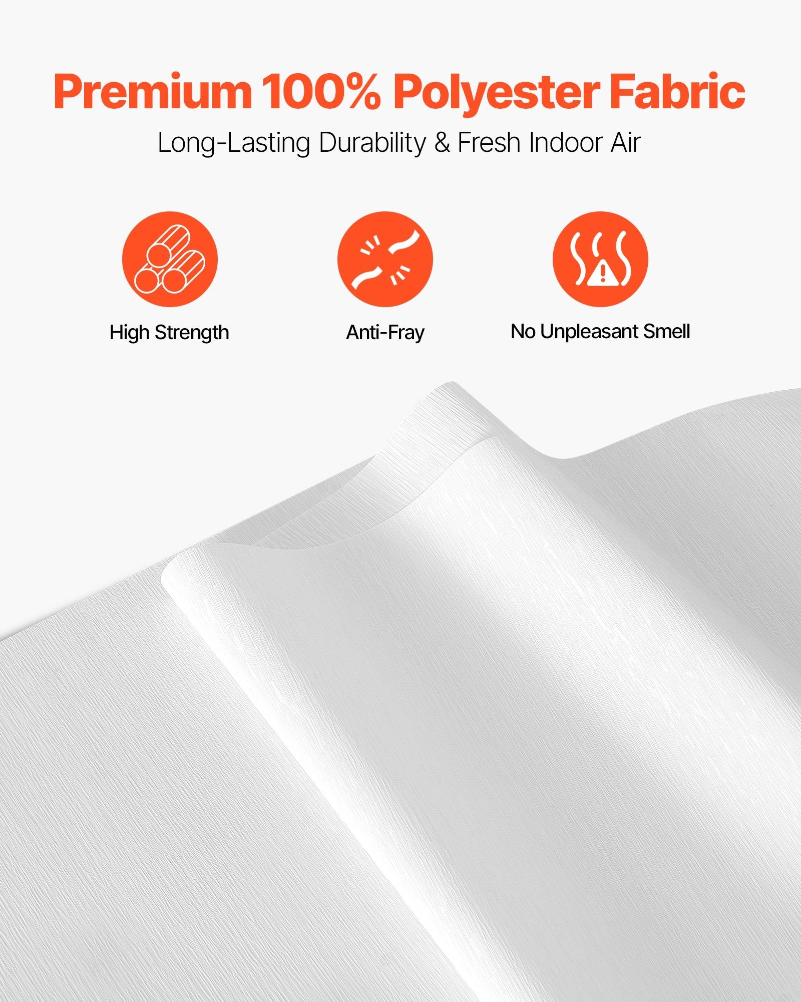 Versatile Panel Track Blinds for Sliding & Patio Doors, Adjustable Vertical Curtains, Trimmable Panels, Room Divider, Semi-Transparent, White