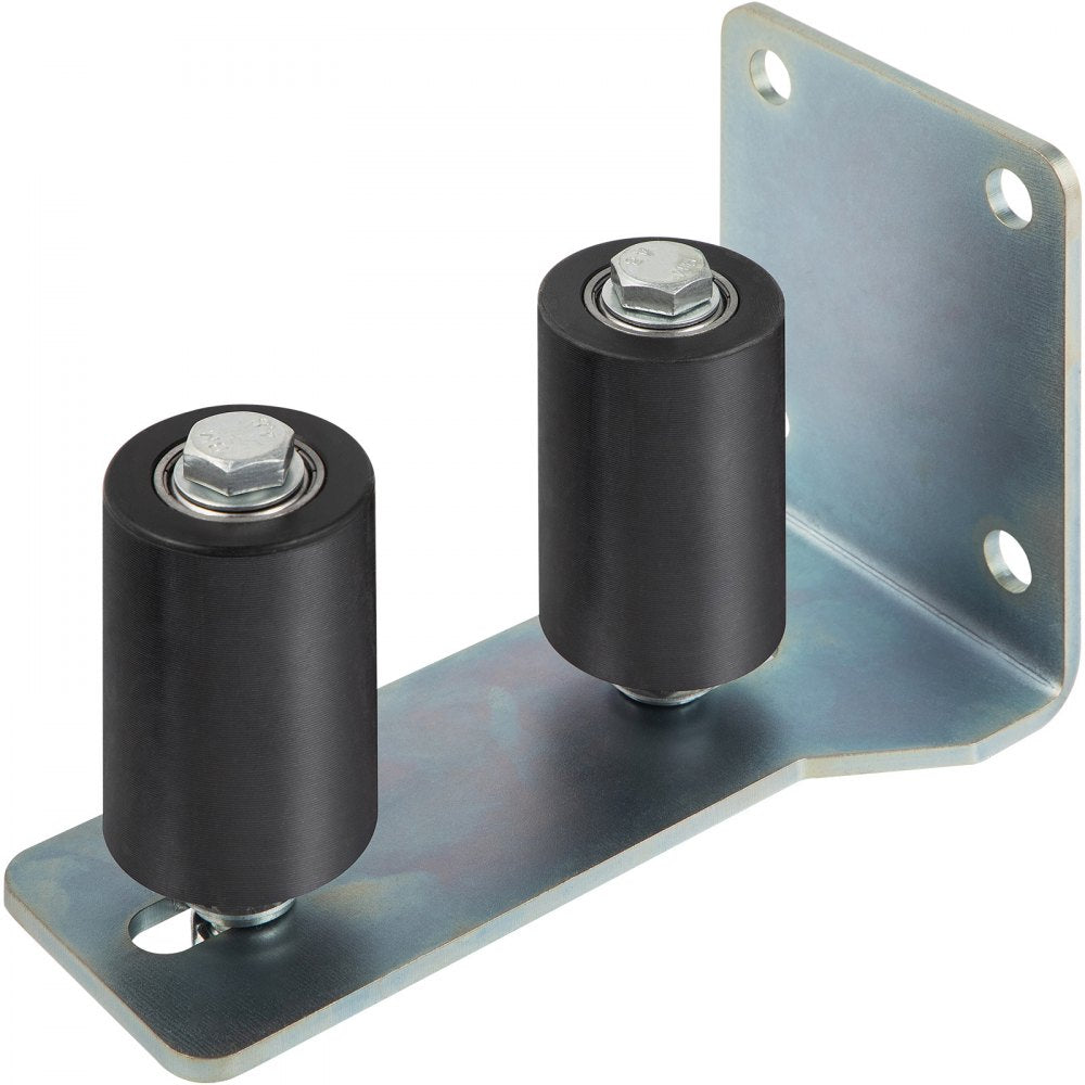 Durable Black Nylon 3" L Bracket Guide Rollers for Sliding Gates