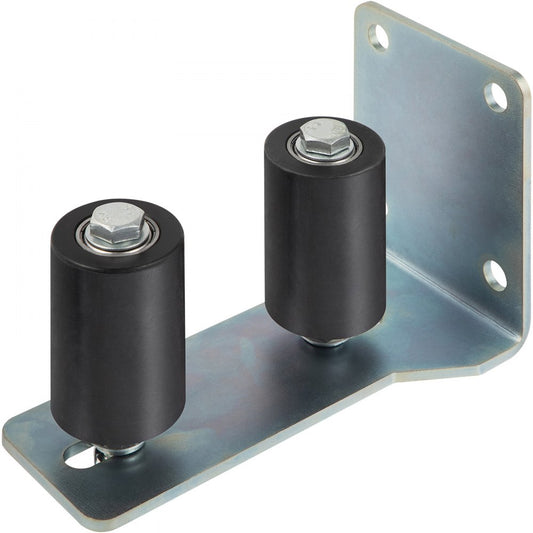Slide Gate Guide Rollers 3" L Bracket Black Hard Nylon For Sliding Rolling Gate