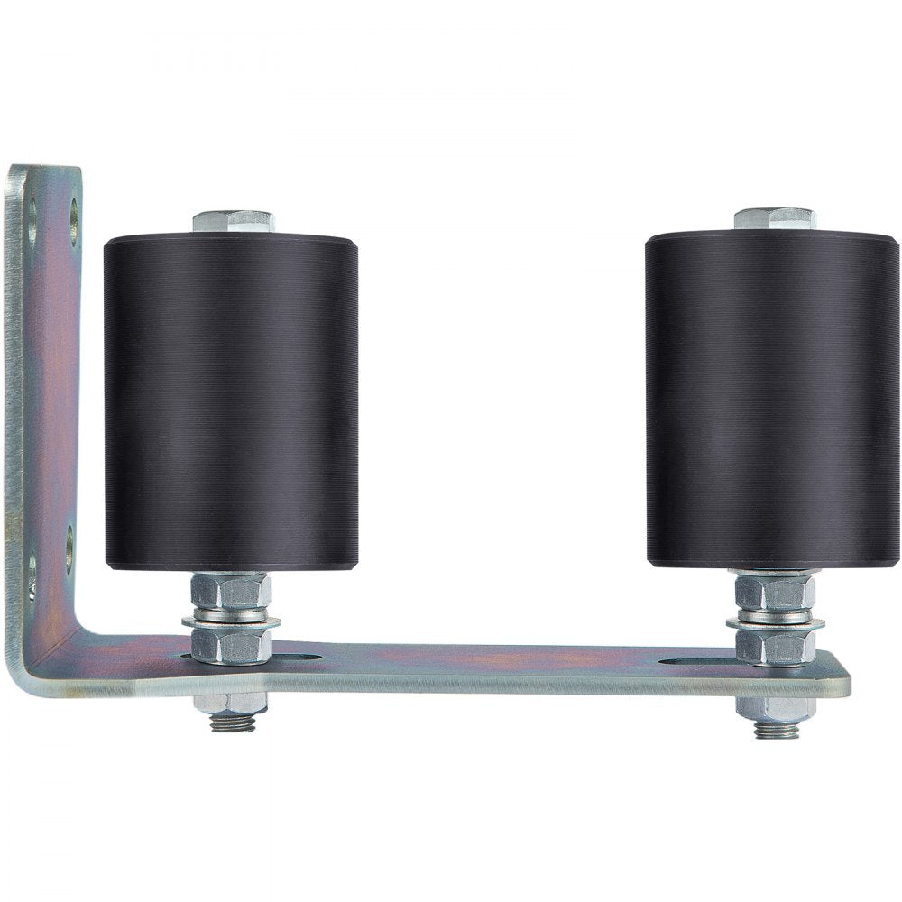 Durable Black Nylon 3" L Bracket Guide Rollers for Sliding Gates
