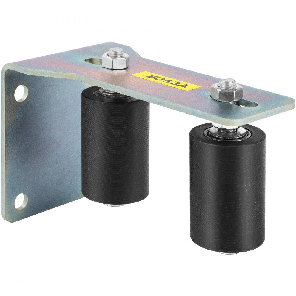 Durable Black Nylon 3" L Bracket Guide Rollers for Sliding Gates