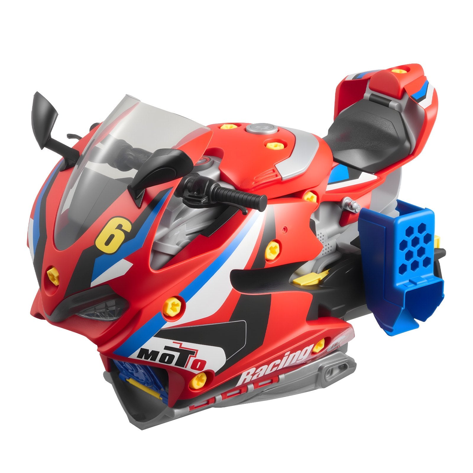 25-Piece Motorcycle Engine Toy for Kids - Interactive Mechanic Workshop Set with Removable Parts, Lights, Sounds, Simulated Racing Fun, Ages 3+