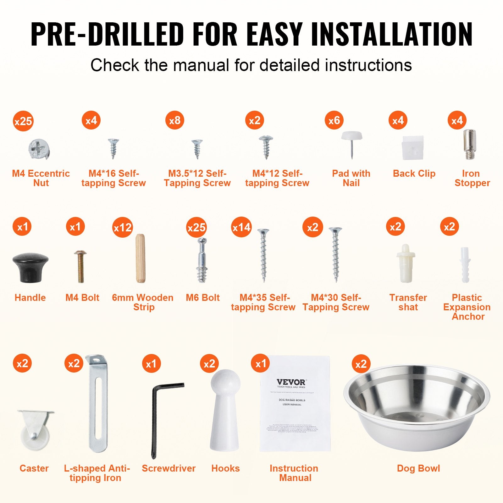 Elevated Pet Feeding Station with Dual Stainless Steel Bowls, Tilt-Out Storage Cabinet, and Toy Organizer for Small Dogs, Durable and Waterproof