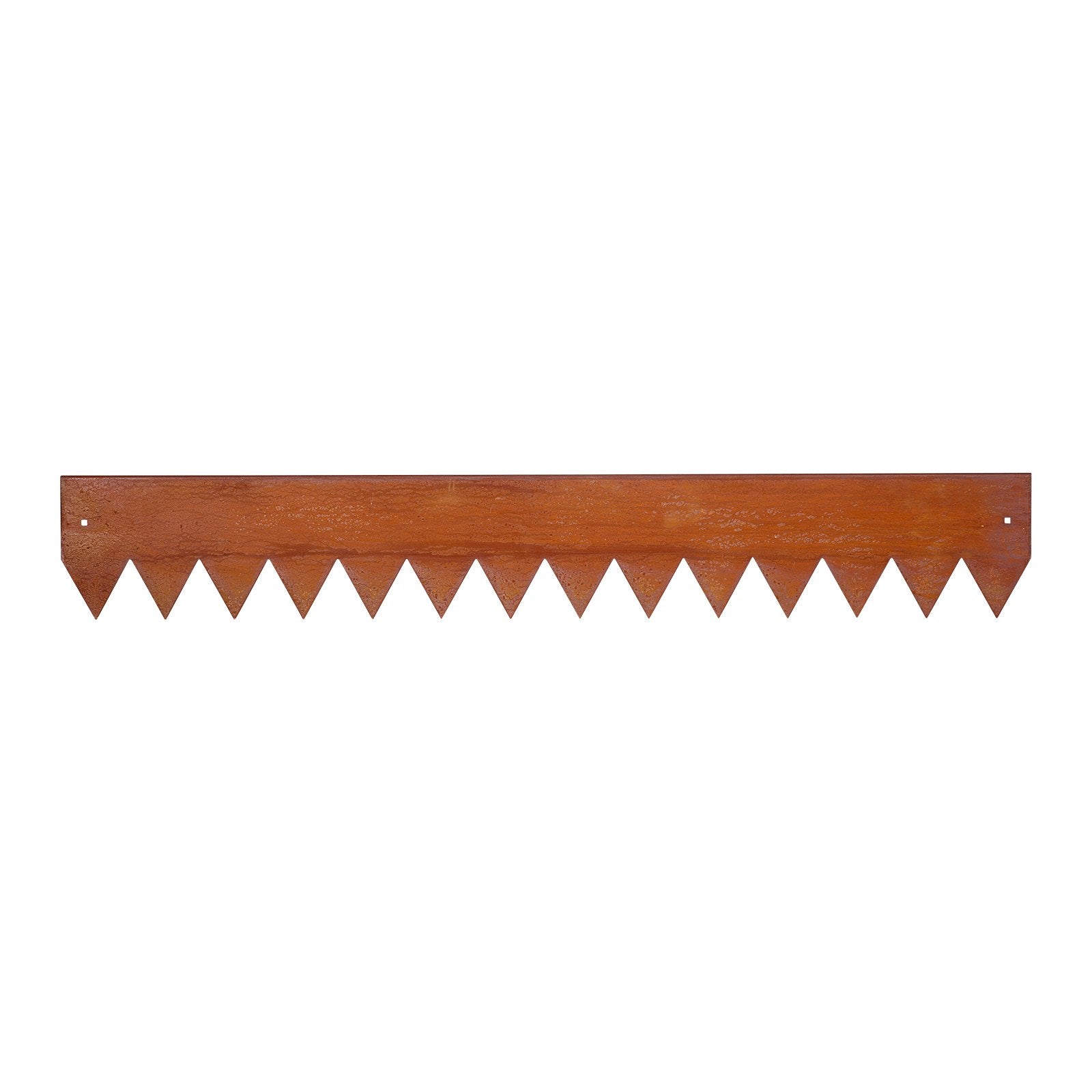 Versatile Corten Steel Garden Edging Kit, 6-Pack 40x6 Inch - Durable, Bendable Metal Border for Flower Beds, Pathways, Easy Installation