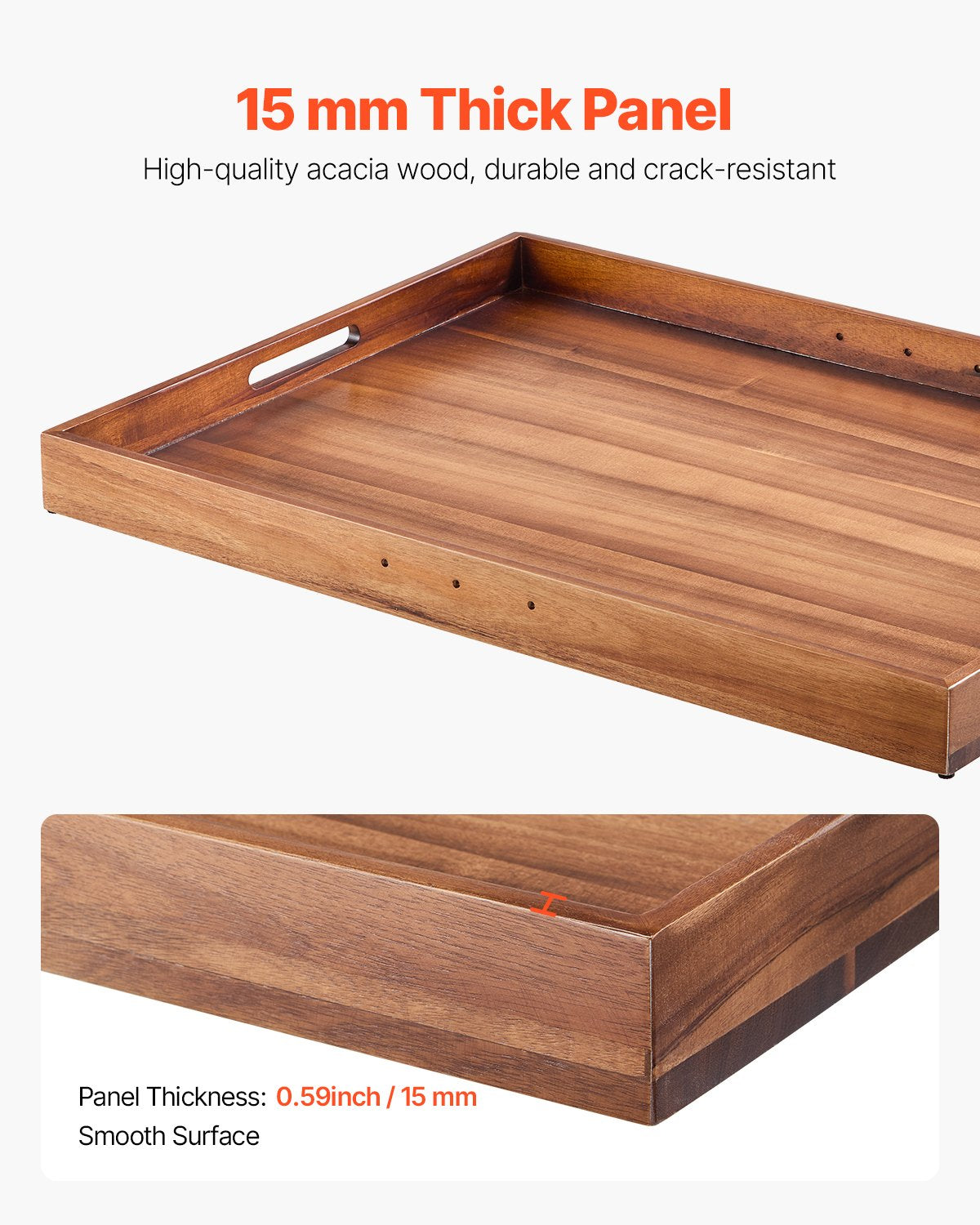 Acacia Wood Noodle Board Stove Top Cover with Handles for Gas & Electric Stoves, RV & Kitchen Sink Counter Space Solution