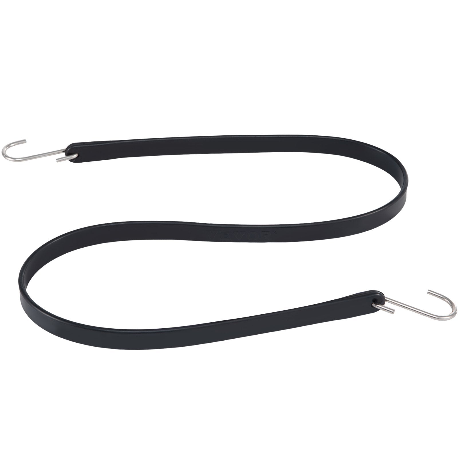 53-Pack Heavy Duty Weatherproof Rubber Bungee Cords, 41" Tie Down Straps with Crimped S Hooks for Securing Cargo, Trailers, Canvases & More
