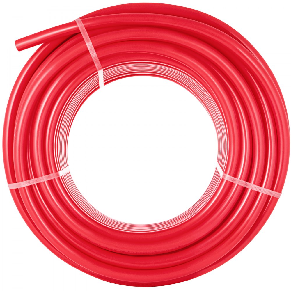 VEVOR Pex Pipe Tubing 1 Inch 300ft Pex Tubing Non-Barrier Radiant Water Plumbing Pipe Pex-B,1" Non-Barrier/300FT/Red