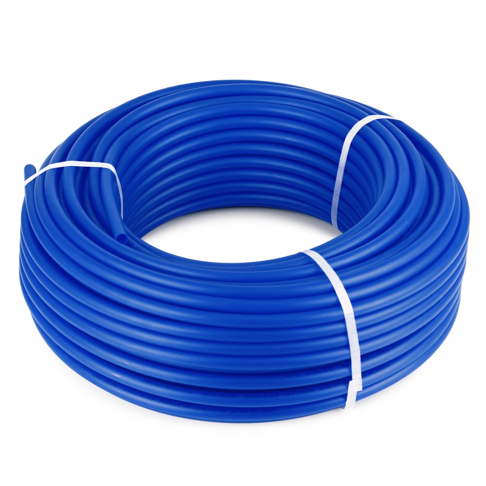 VEVOR 3/4\" PEX Tubing 300Ft Non-Barrier PEX Pipe Blue Pex-b Tube Coil for Hot and Cold Water Plumbing Open Loop Radiant Floor Heating System PEX Tubing ,3/4\" Non-Barrier, 300Ft/Blue