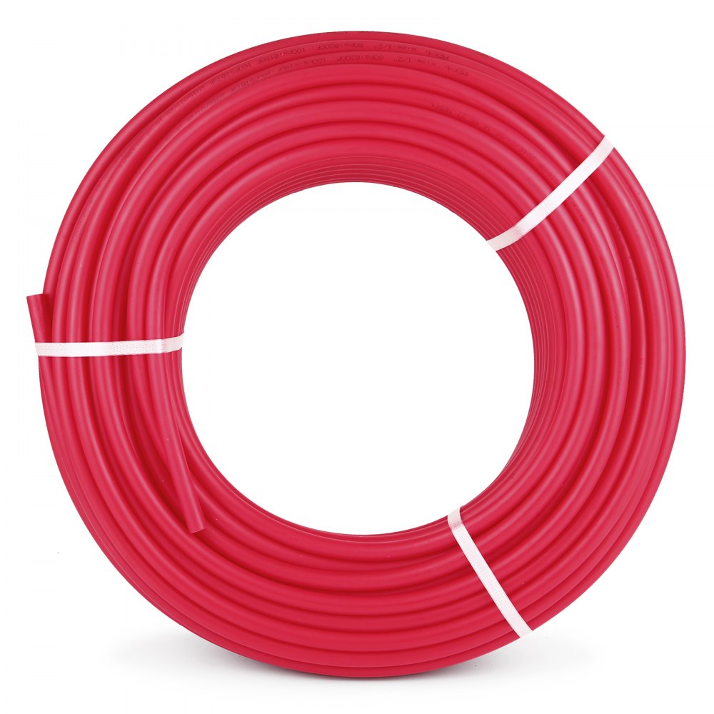 VEVOR 3/4" X 300Ft PEX Tubing Oxygen Barrier O2 EVOH Pex-B Red Hydronic Radiant Floor Heat Heating System Pex Pipe Pex Tube ,3/4" O2-Barrier, 300Ft/Red