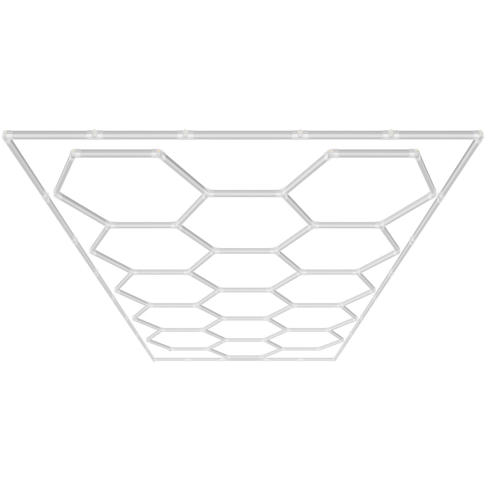 Hexagon Garage LED Lights, 66300LM 6500K, DIY Honeycomb Ceiling Lighting for Car Detailing, Gym, Basement, Workshop, Cool White, Extreme Temperature-Resistant, Safe Connection, Commercial Spaces