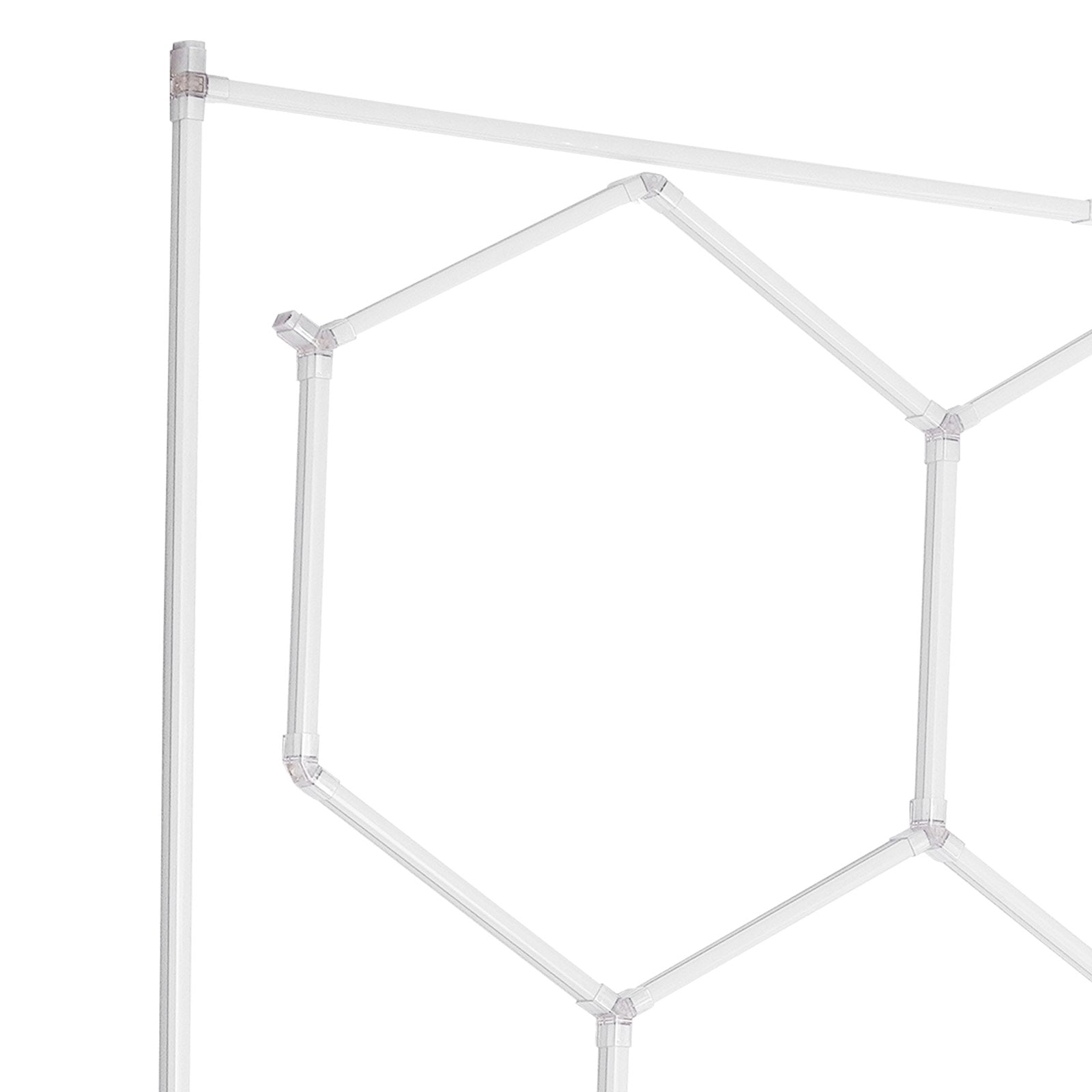 Hexagon Garage LED Lights, 66300LM 6500K, DIY Honeycomb Ceiling Lighting for Car Detailing, Gym, Basement, Workshop, Cool White, Extreme Temperature-Resistant, Safe Connection, Commercial Spaces