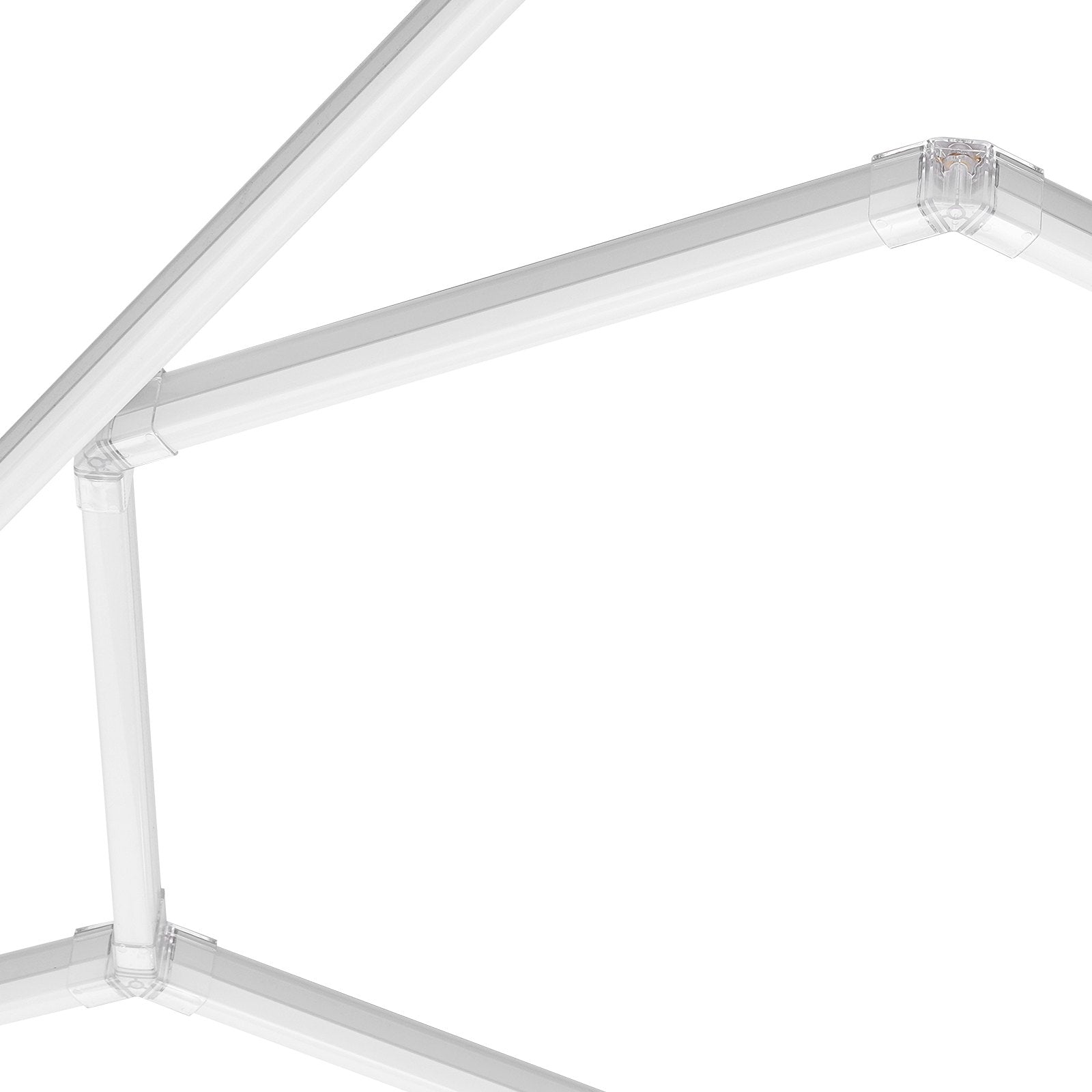 DIY Hexagonal Garage LED Ceiling Lights, 86400LM 6500K, Bright White Honeycomb Design for Car Detailing, Gym, Workshop, Basement, and More
