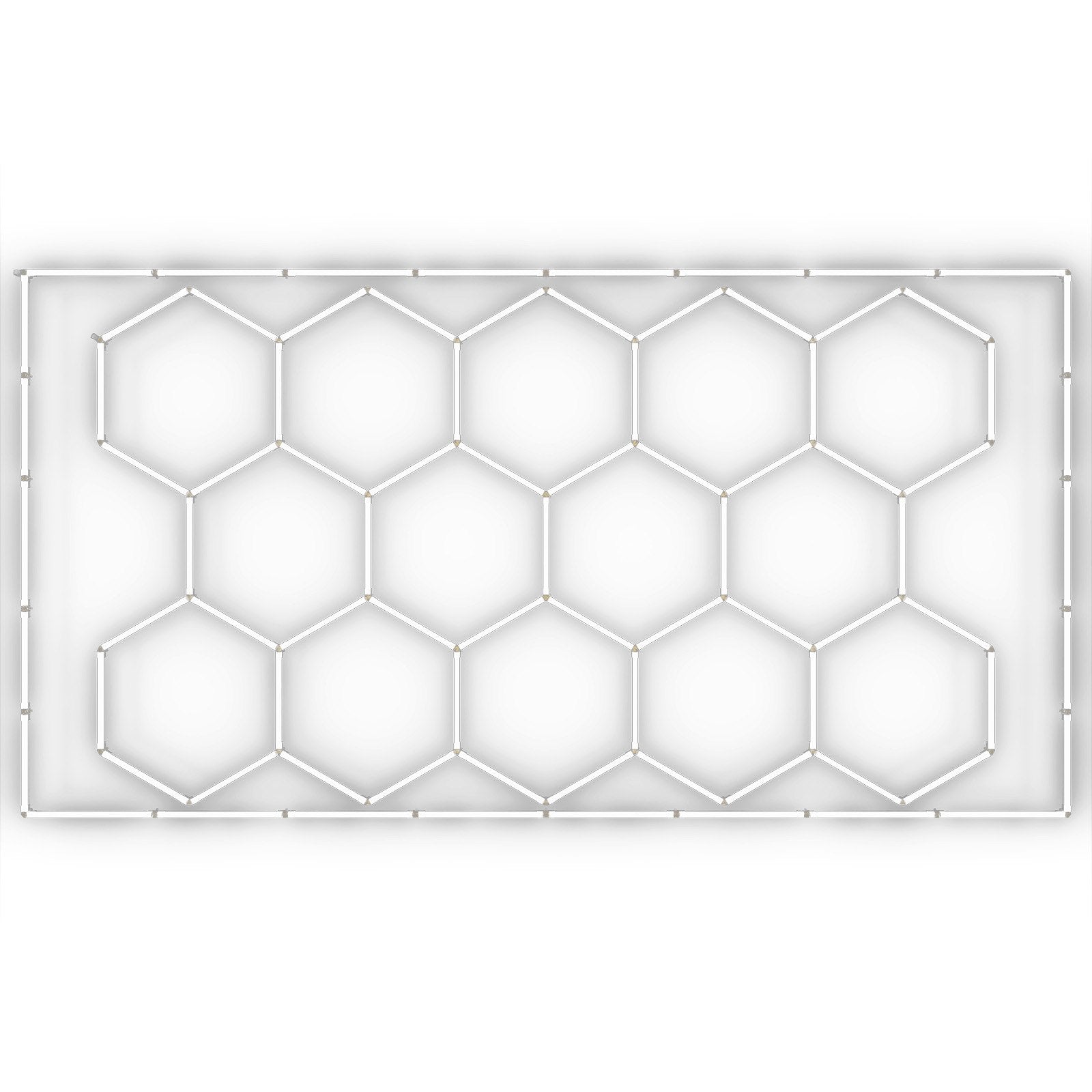 DIY Hexagonal Garage LED Ceiling Lights, 86400LM 6500K, Bright White Honeycomb Design for Car Detailing, Gym, Workshop, Basement, and More