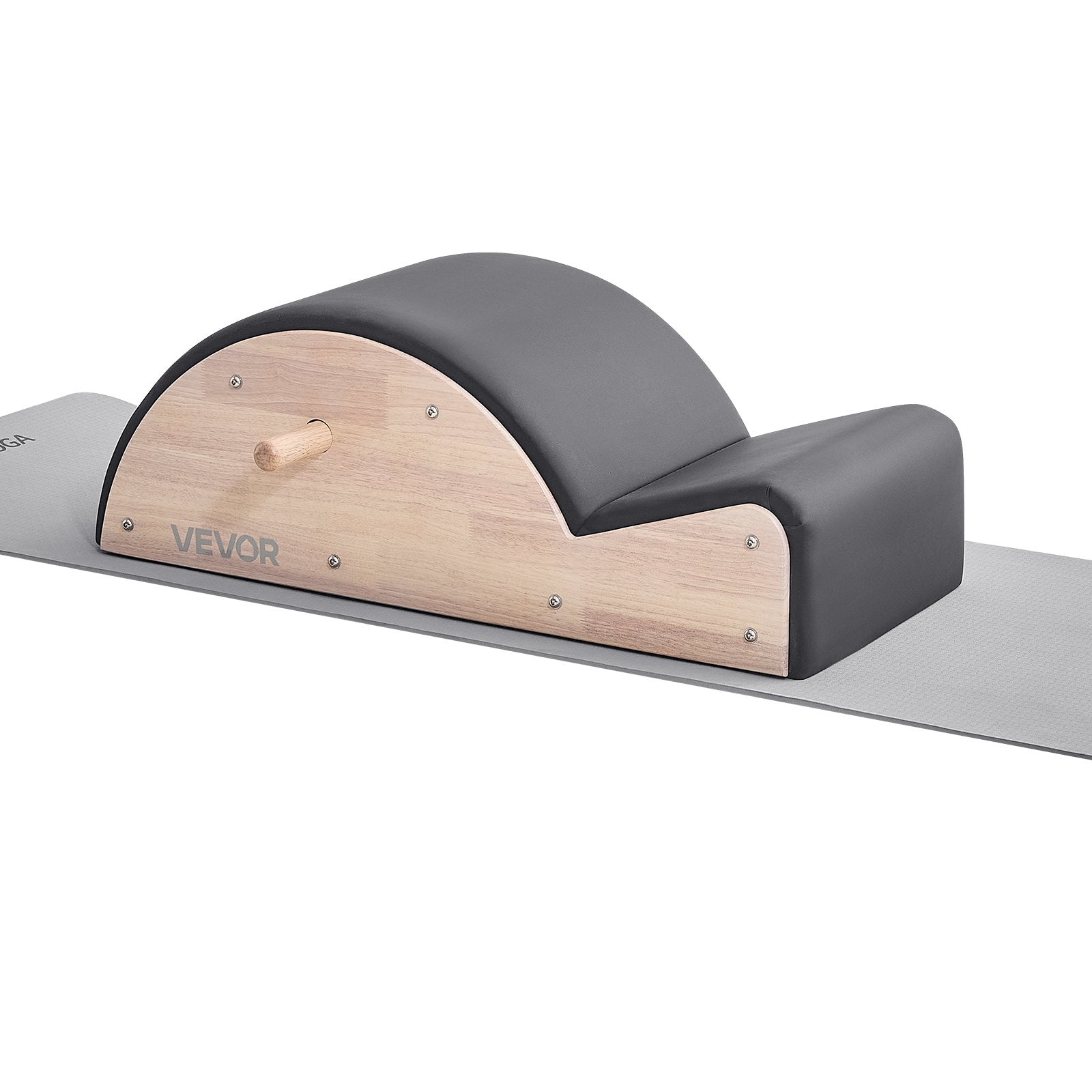 Rubber Wood Pilates Spine Corrector for Home Gym - Enhance Balance, Core Strength, and Flexibility with Arc Fitness Tool for Spine Exercises