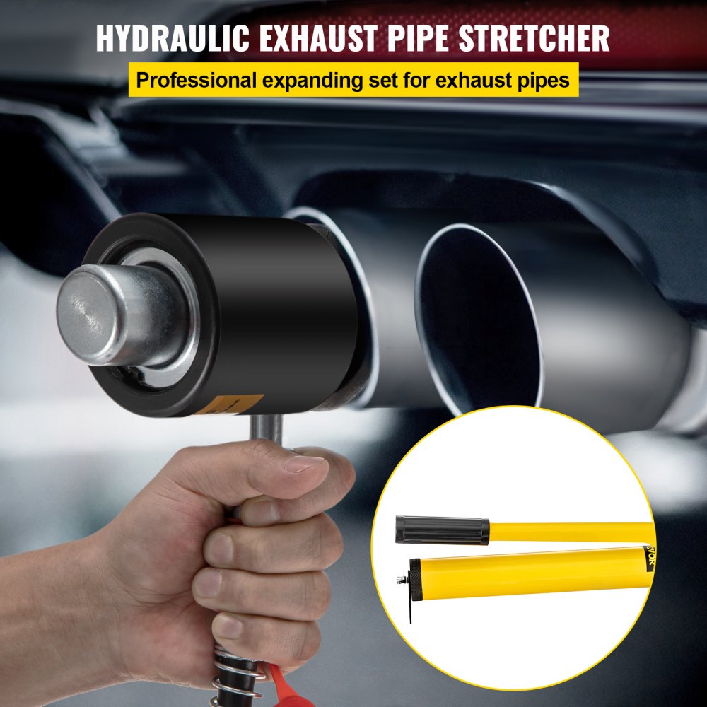 Versatile Manual Hydraulic Pipe Expander for Car Repair: 1-5/8" to 4-1/4" Size Range with 4 Dies and Dual Storage Cases for Copper and Aluminum Tubes