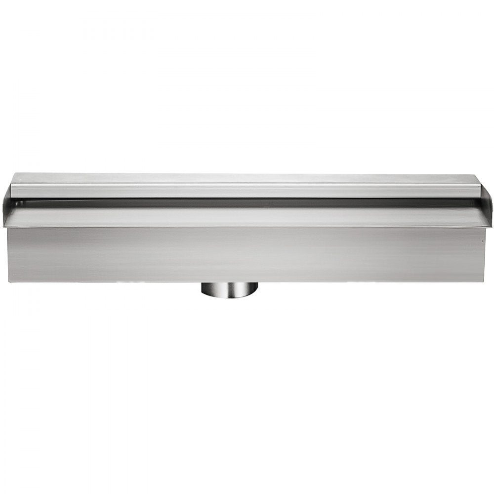 VEVOR Patiolife Pool Fountain Stainless Steel Pool Waterfall 11.8" x 4.5" x 3.1"(W x D x H) Waterfall Spillway Rectangular Garden Outdoor