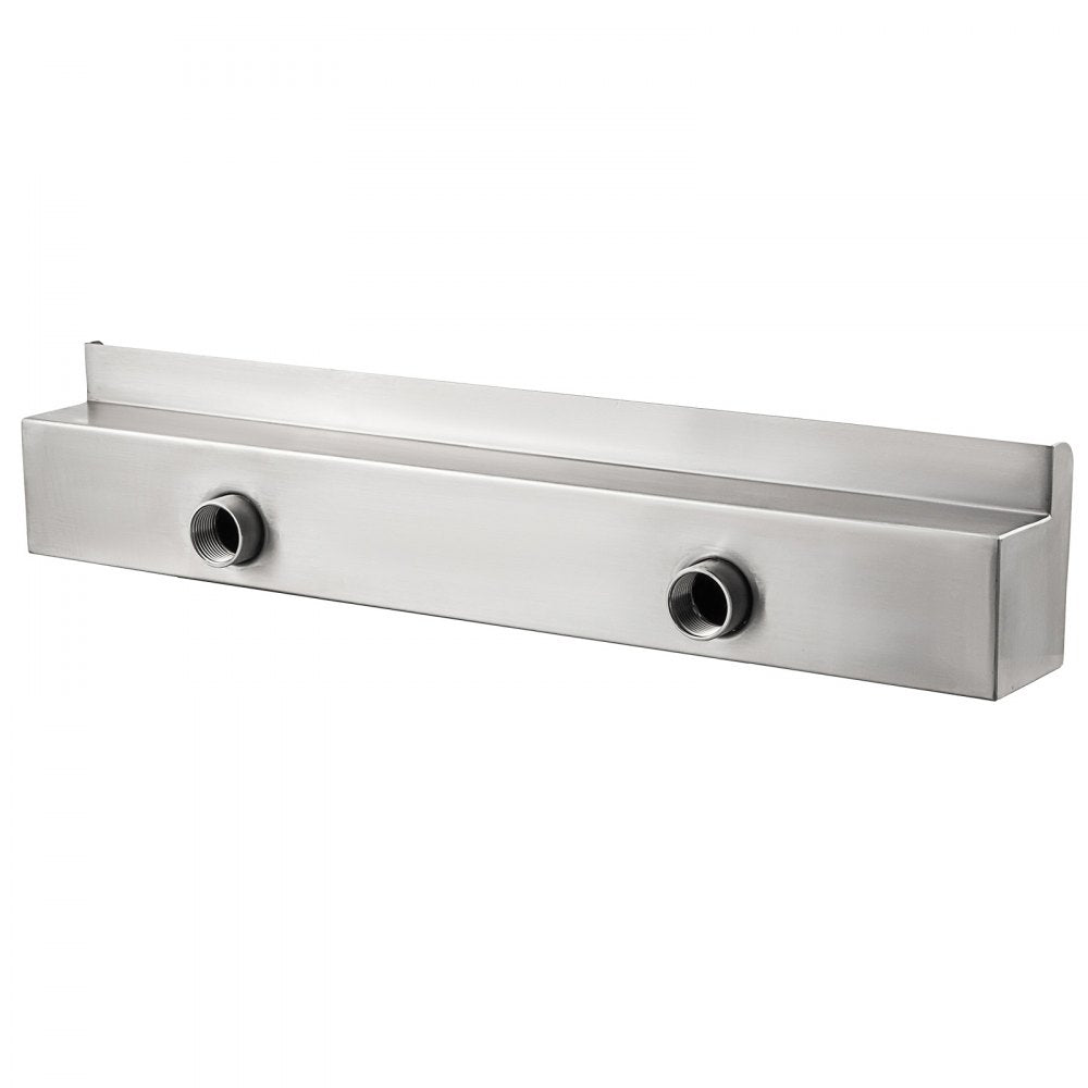 VEVOR Patiolife Pool Fountain Stainless Steel Pool Waterfall 23.6" x 4.5" x 3.1"(W x D x H) Waterfall Spillway Rectangular Garden Outdoor