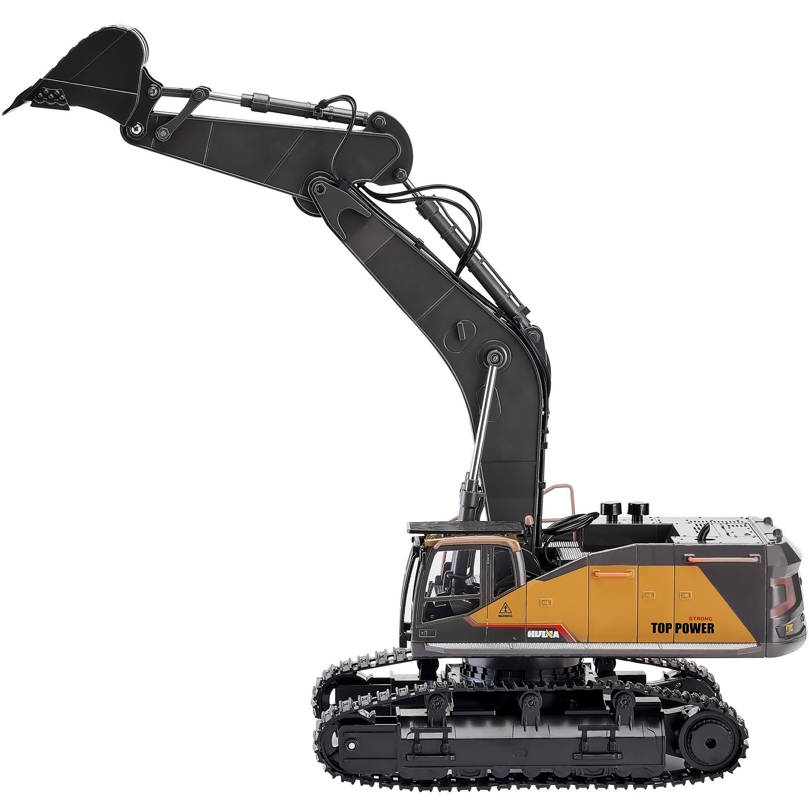 11 Channel Remote Control Excavator Toy, 1:20 Scale RC Digger with Lights & Sounds, Full Functional Construction Vehicle for Kids, Durable ABS, Long Battery Life, Perfect Birthday Gift with Wear-Resistant Tracks, 2 Lithium Batteries Included